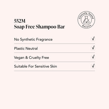 552M • Argan + Coconut • Soap Free Shampoo Bar