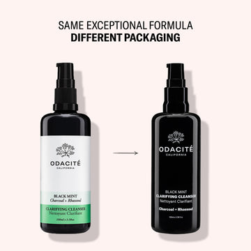 Menthe noire • Charbon + Rhassoul • Nettoyant clarifiant