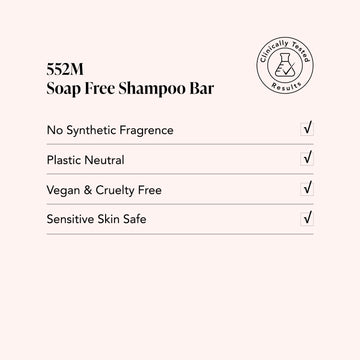 552M • Argan + Coconut • Soap Free Shampoo Bar