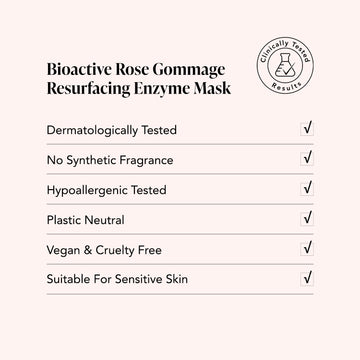 Bioactive Rose Gommage • Pineapple + Hyaluronic Acid • Resurfacing Enzyme Mask