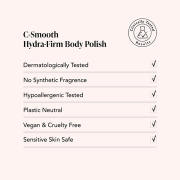 C-Smooth • Gommage corporel Hydra-Firm • Vitamines C et E + Kakadu