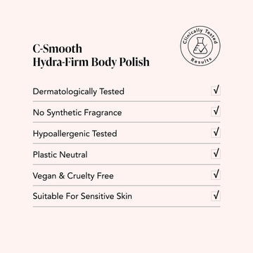 C-Smooth • Hydra-Firm Body Polish • Vitamin C & E + Kakadu