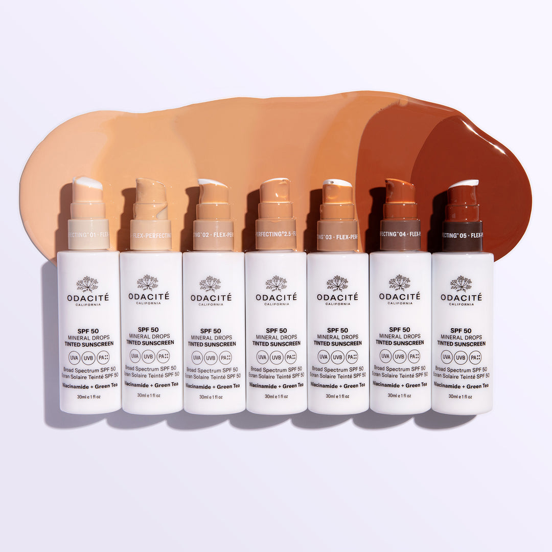 SPF 50 Tinted Mineral Drops • Flex-Perfecting® Sunscreen • Niacinamide ...