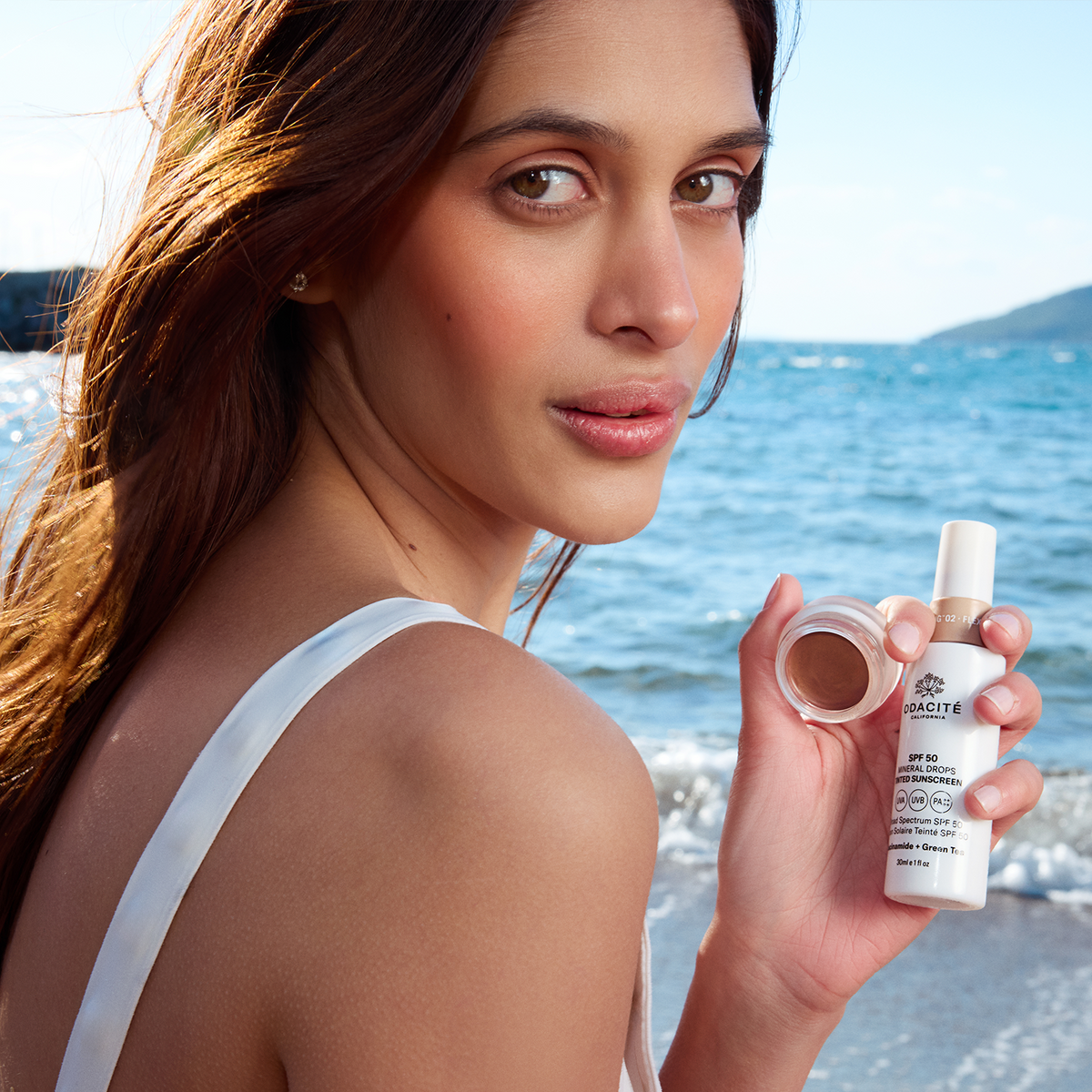 SPF 50 Tinted Sunscreen + Color Balm Duo | Odacité