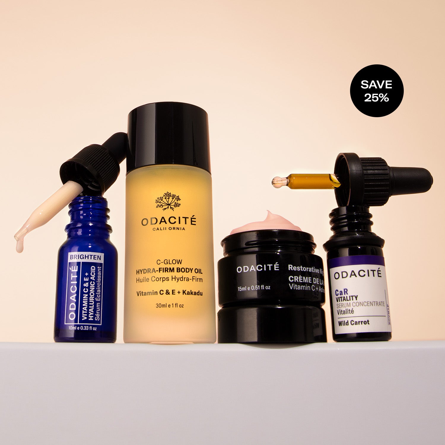 ODACITÉ スキンケア　お得なセット Vitamin C Glow Set | Brightening Skincare Duo | Odacité